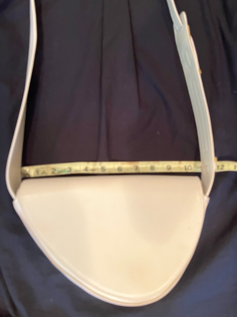Zara Cream Semi-Circle Shoulder Bag